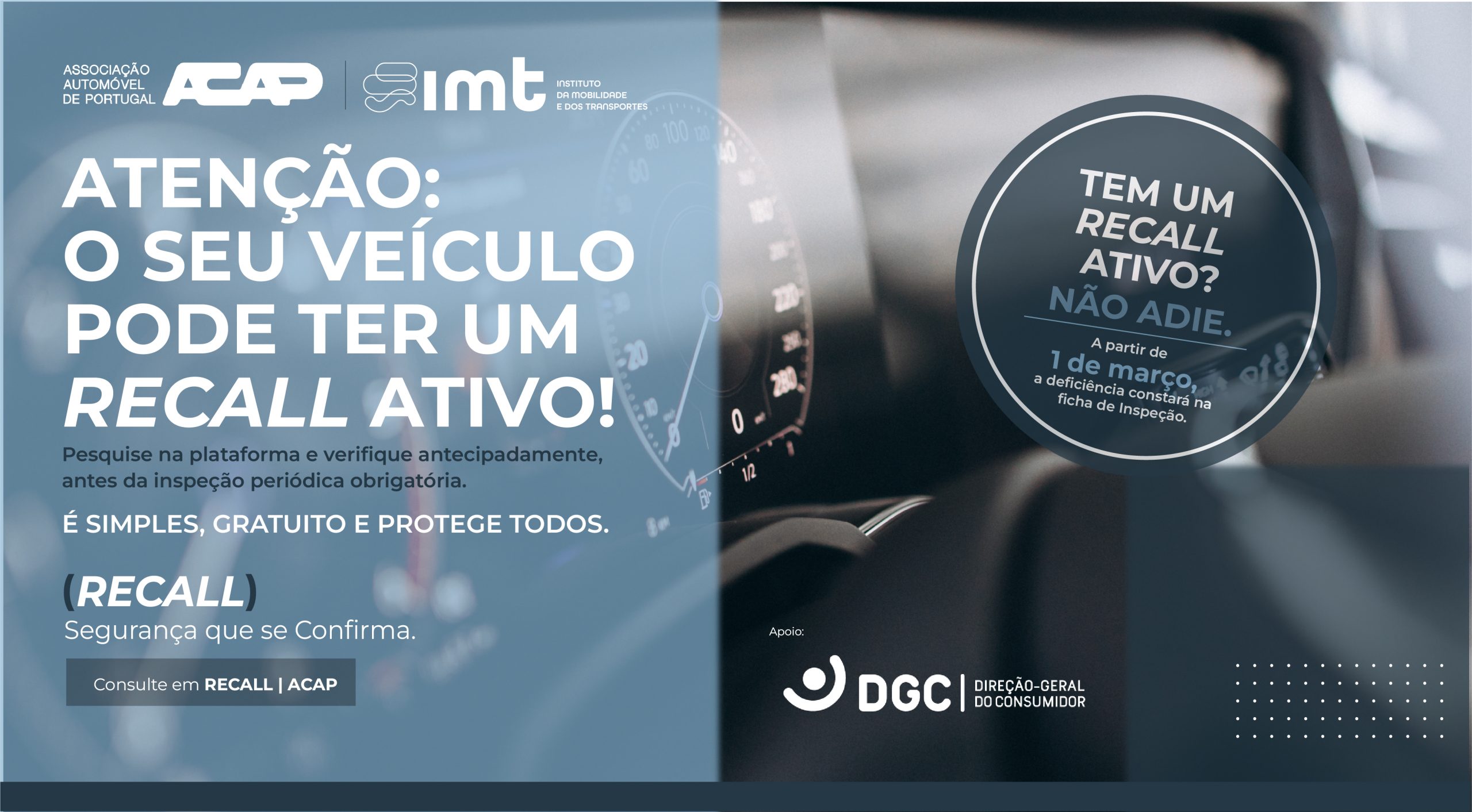 RECALL: MAIS DE 80 CARROS CHUMBAM POR DIA NA INSPEÇÃO EM PORTUGAL